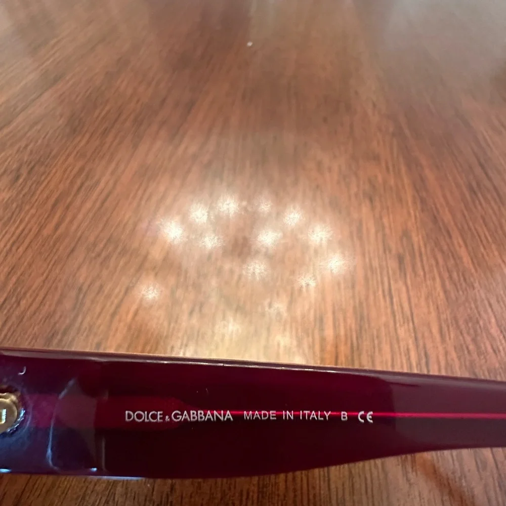 Dolce & Gabbana Red & Black Leopard Oversized Sunglasses – DG Designer Shades - Picture 5 of 10